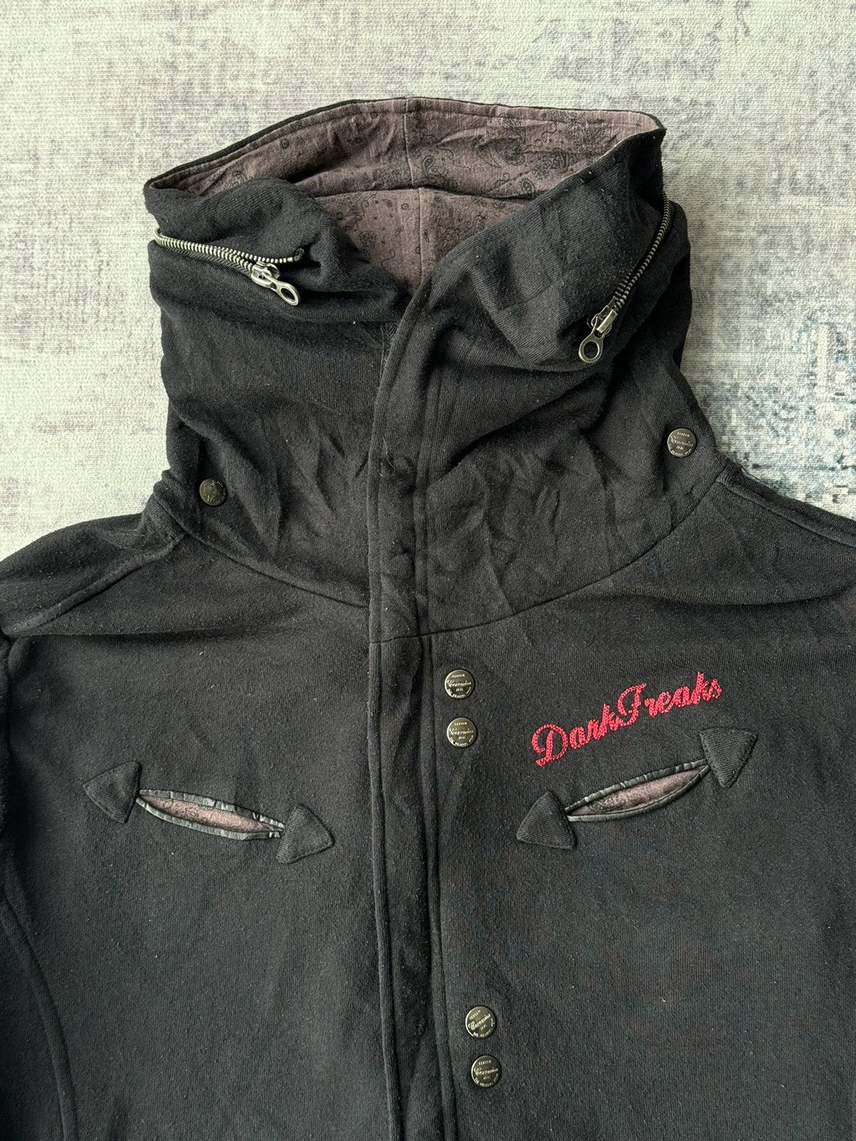 Japanese Brand In The Dark Punk Riot Poem Bono Jacket Hoodies Size US L / EU 52-54 / 3 - 9 Thumbnail