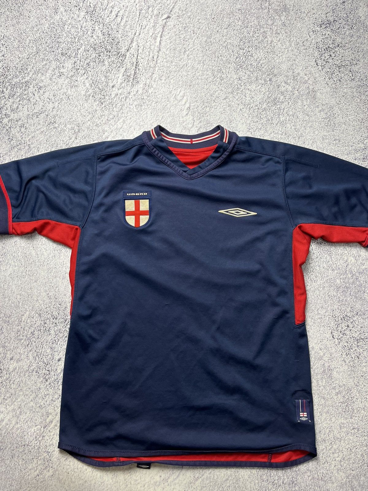 Umbro Umbro England Team Reversible Soccer Jersey 2004 Red/Navy Size US M / EU 48-50 / 2 - 20 Thumbnail