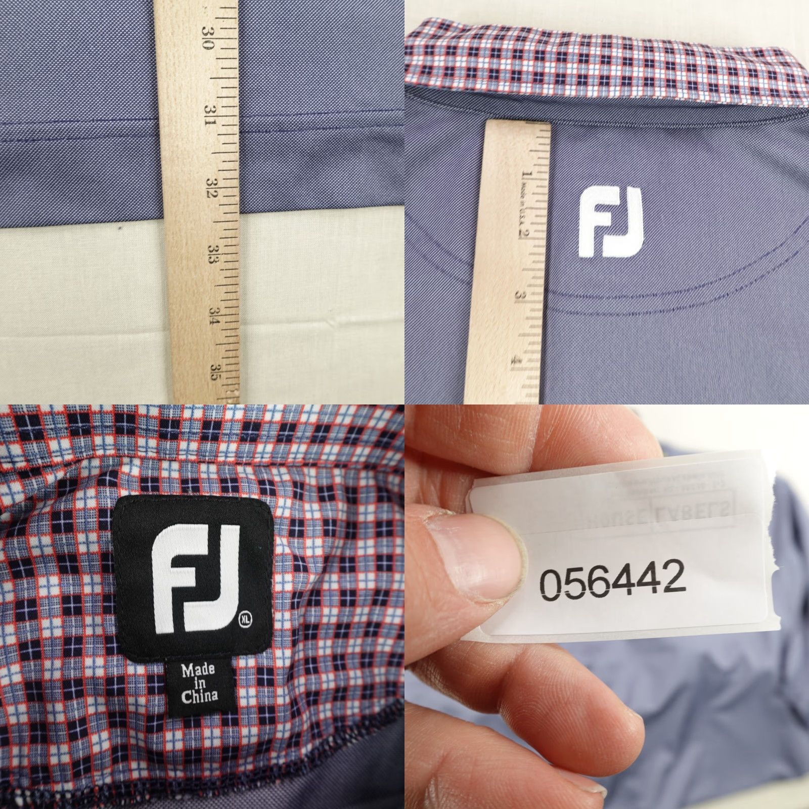 Footjoy FootJoy Polo Shirt Men XL Blue Eagle Ridge Golf Club Performance Contrast Collar Polo Shirt Sports Athleisure Breathable Golf Mens XL Blue FootJoy Size US XL / EU 56 / 4 - 8 Thumbnail