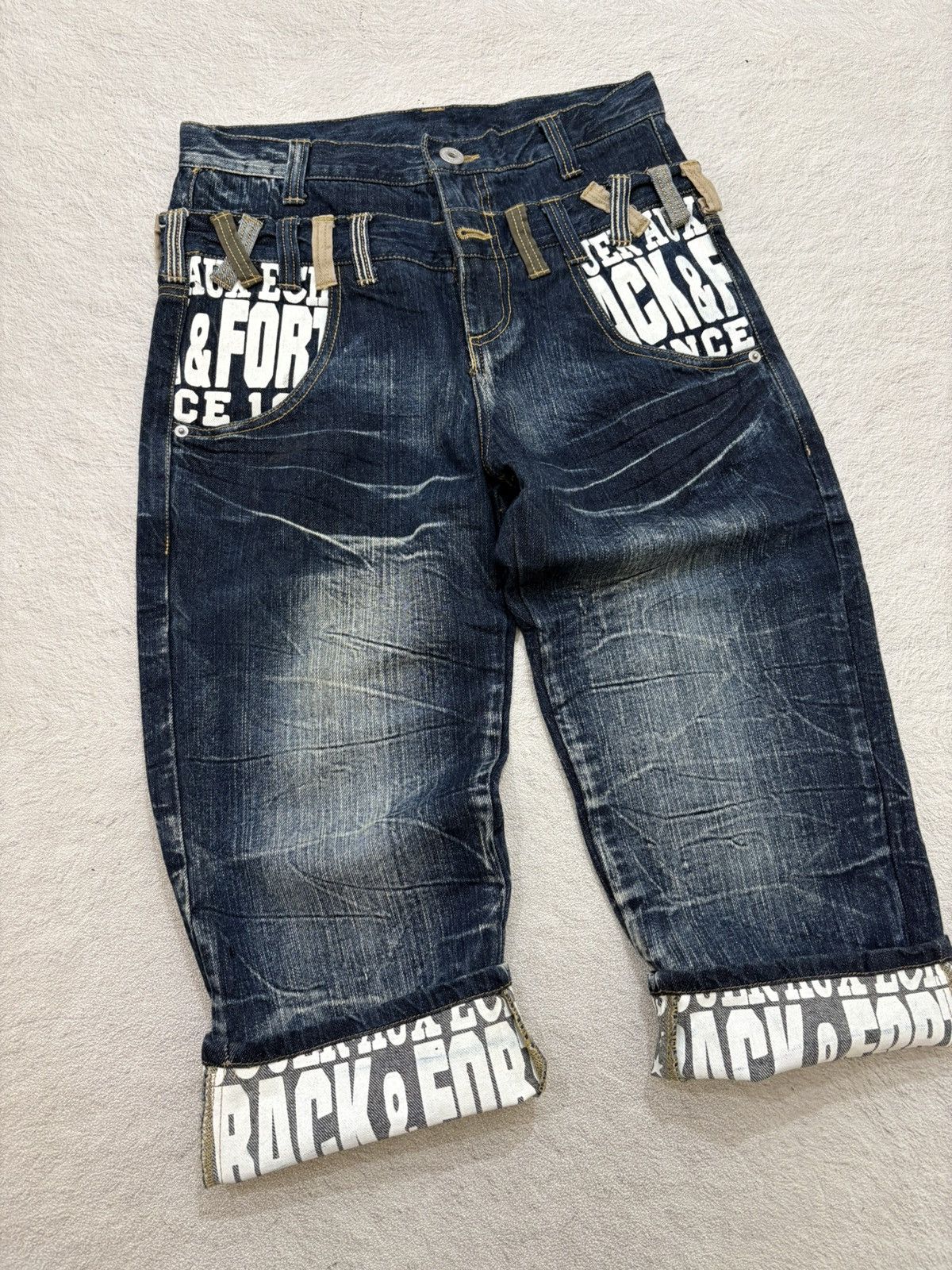 Junya Watanabe 2000s Nylus japan double waist poem denim Y2k style Size US 29 - 3 Thumbnail