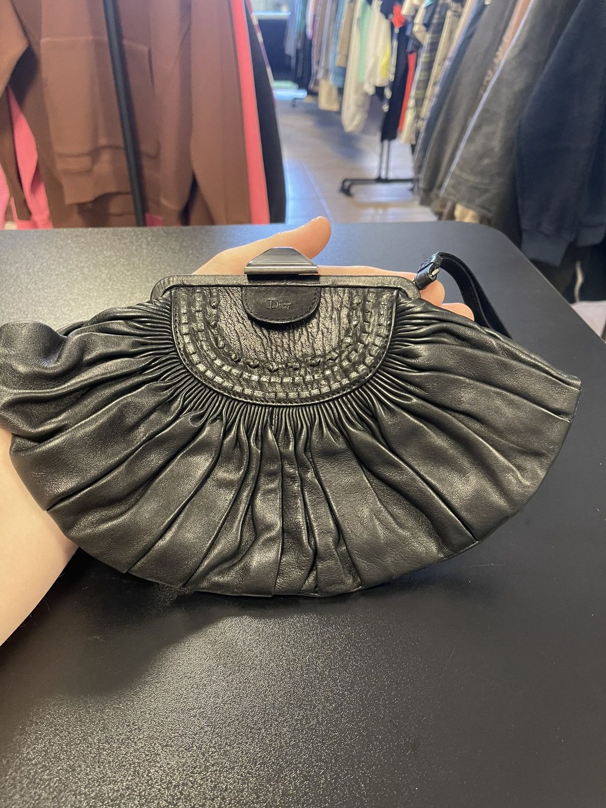Christian Dior Monsieur × Dior Christian Dior Leather Evening Bag Vintage Great Condition Size ONE SIZE - 1 Thumbnail