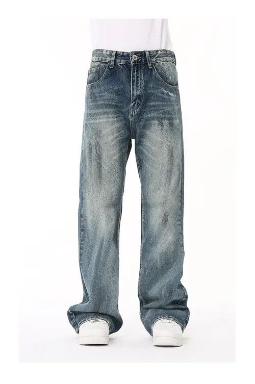 VIBE American retro distressed gradient flared casual jeans Size US 32 / EU 48 - 4 Thumbnail