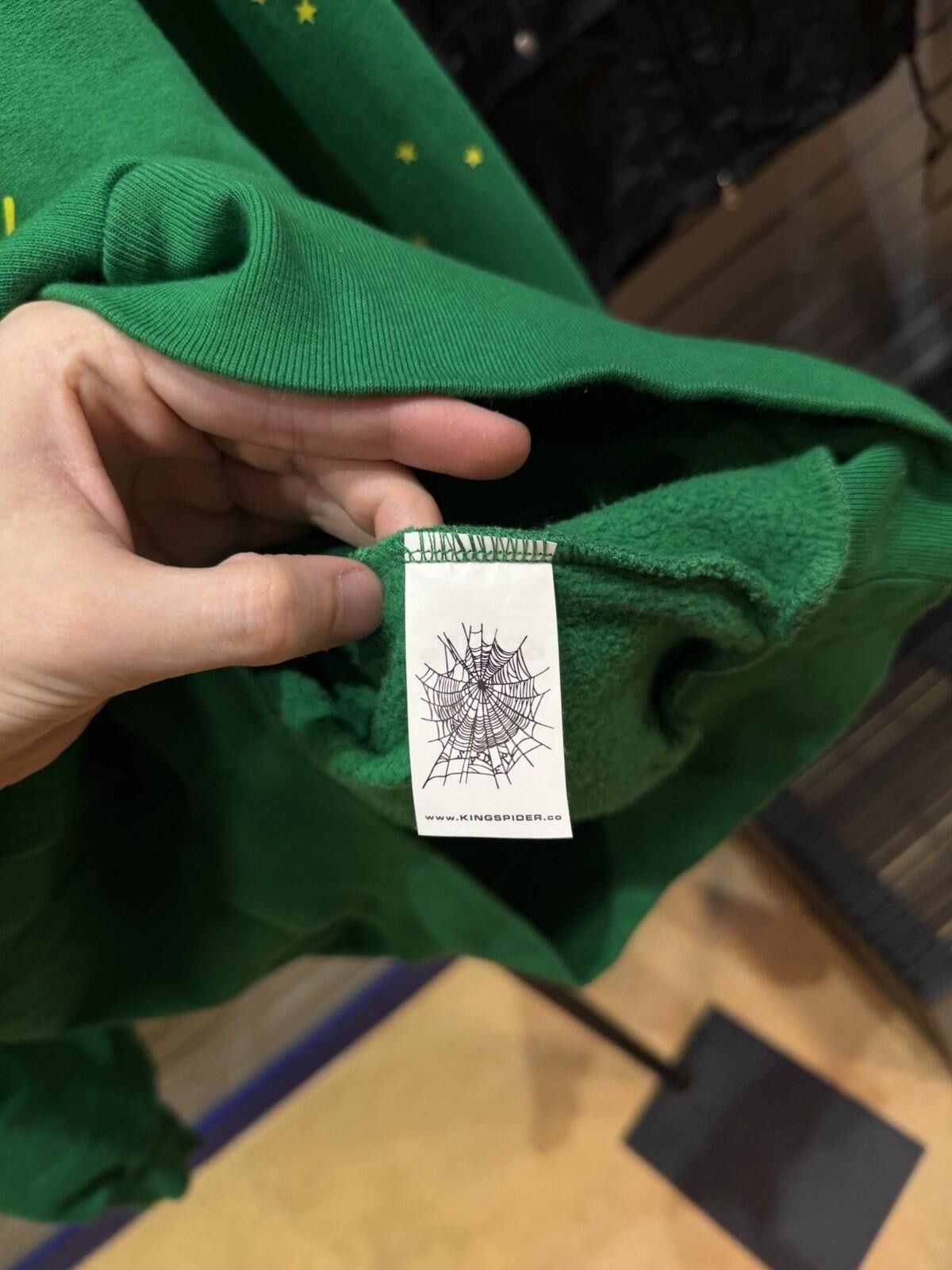 Sp5der Sp5der Green Yellow Pullover Hoodie (Small) 100% Authentic Size US S / EU 44-46 / 1 - 9 Thumbnail