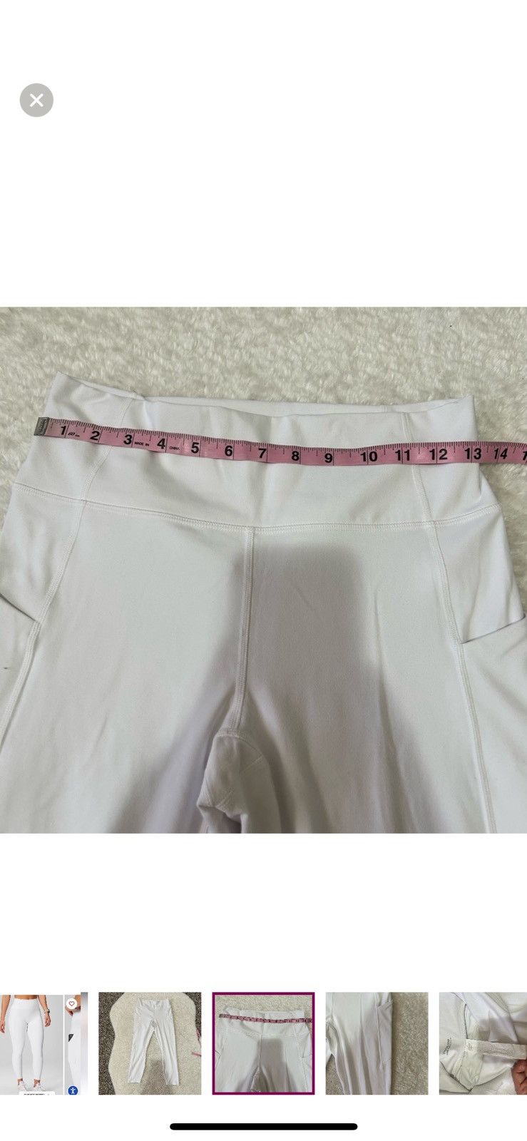Fabletics Fabletics medium white oasis pureluxe high waisted leggings Size 28" / US 6 / IT 42 - 3 Thumbnail