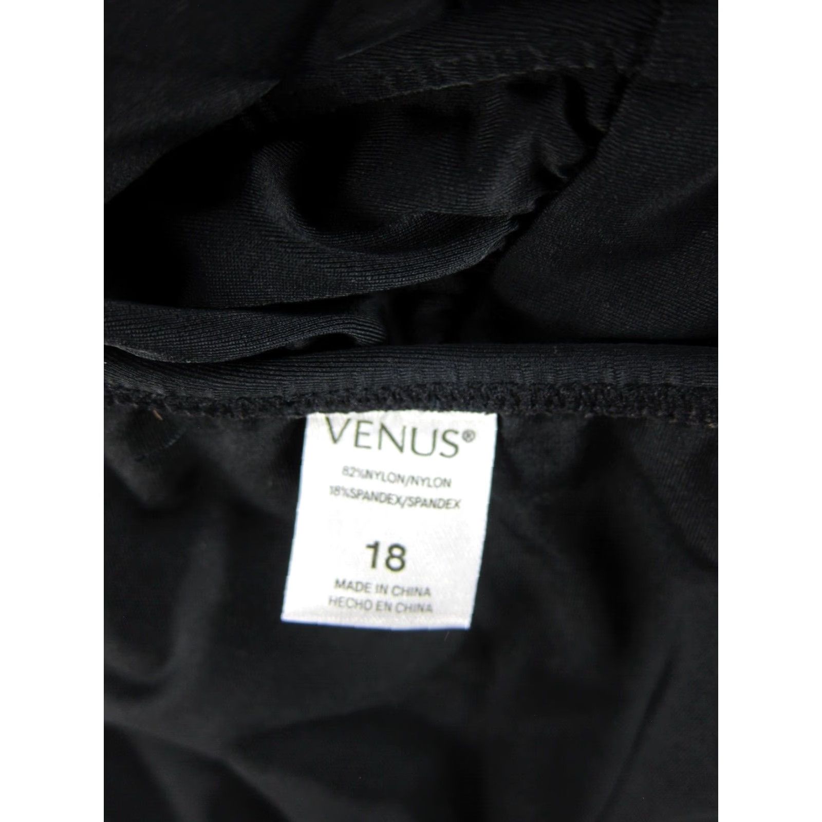 Venus VENUS Black Ruched Slimming Built In Bra One Piece Swimsuit Women 18 Size ONE SIZE - 5 Thumbnail