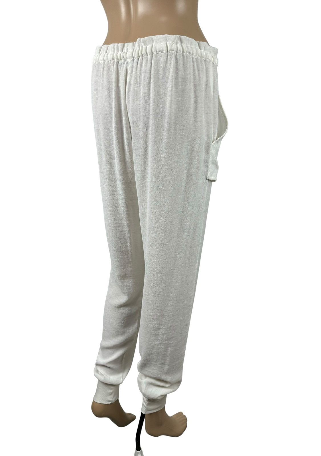 Pinko Pinko White Cotton-Viscose Sweatpants size IT42 Size 28" / US 6 / IT 42 - 6 Thumbnail