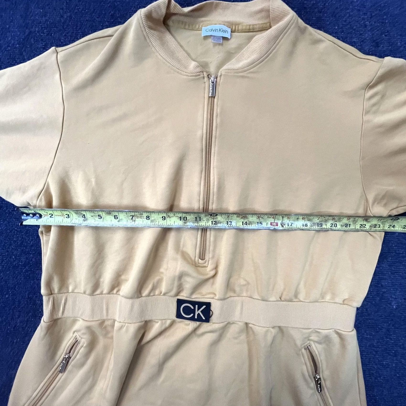 Calvin Klein Calvin Klein Womens 2XL Dress Pullover Belted Half Zip Pockets Casual CK Size XXL / US 16-18 / IT 52-54 - 4 Thumbnail