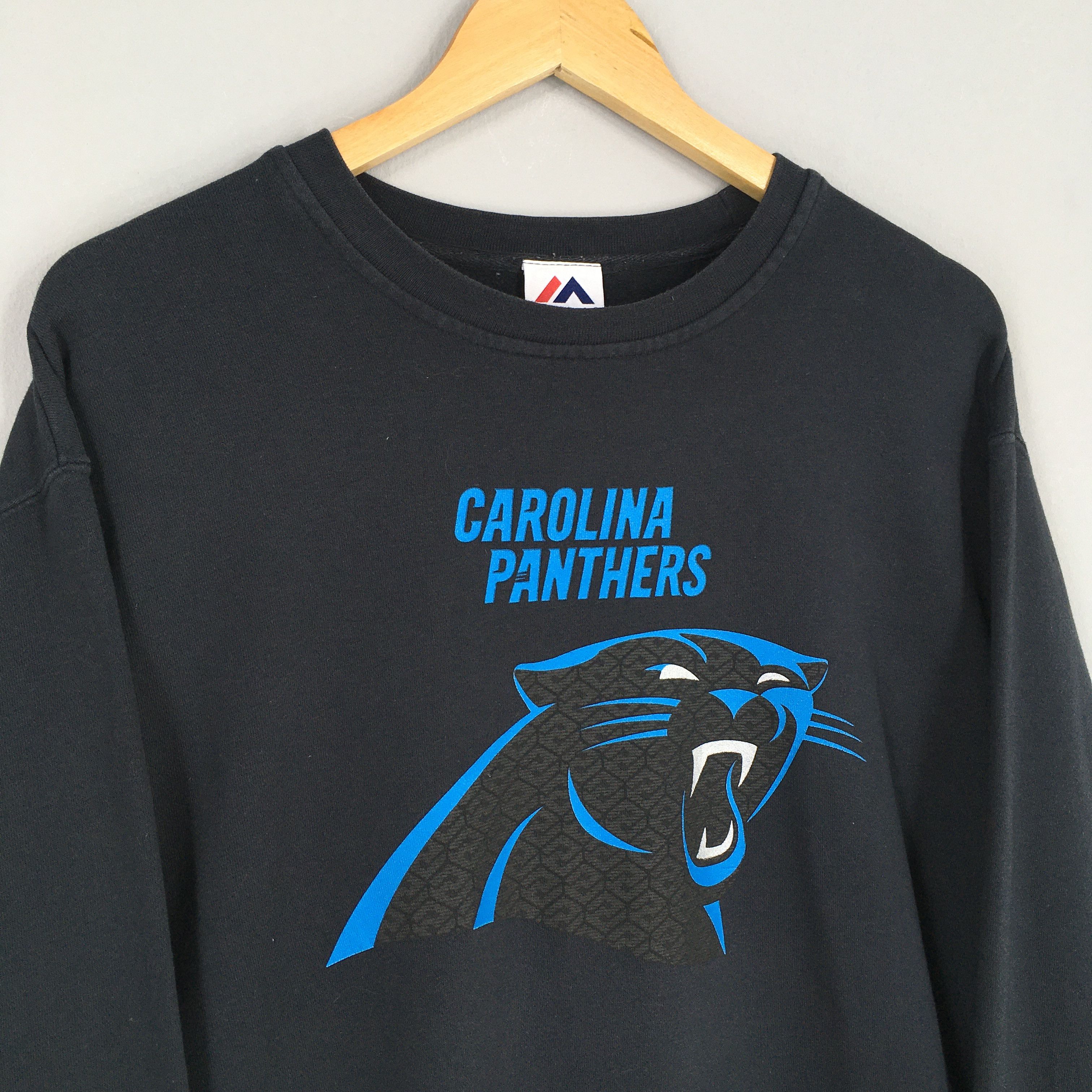 Majestic Vintage Carolina Panthers NFL Football Sweatshirt XL Size US XL / EU 56 / 4 - 3 Thumbnail