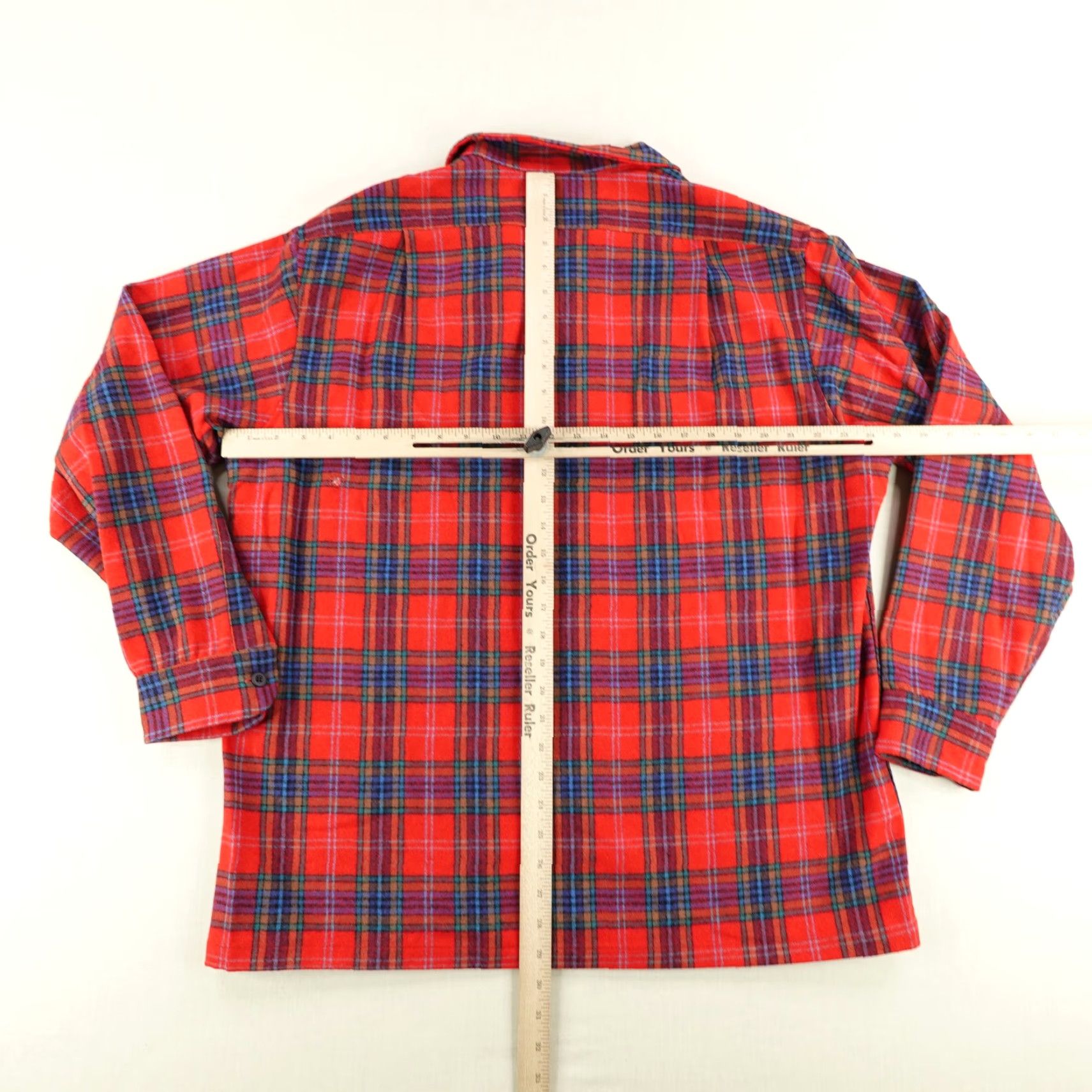 Pendleton Vintage Pendleton Board Shirt Mens X Red Tartan Plaid Wool Flannel Button Up 70s Size US XL / EU 56 / 4 - 6 Thumbnail
