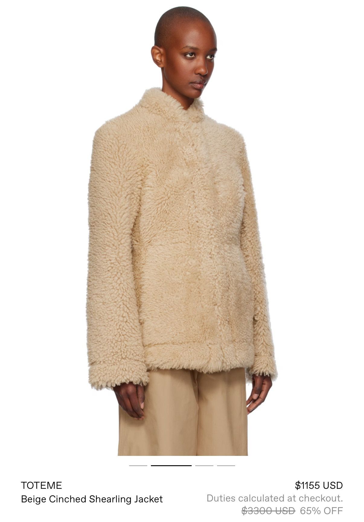 Vintage Vintage Suede/Shearling beige bomber coat Size L / US 10 / IT 46 - 7 Thumbnail
