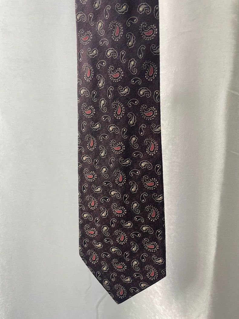 Yohji Yamamoto yohji Yamamoto Cashew Silk Red Vintage Tie Size ONE SIZE - 2 Thumbnail