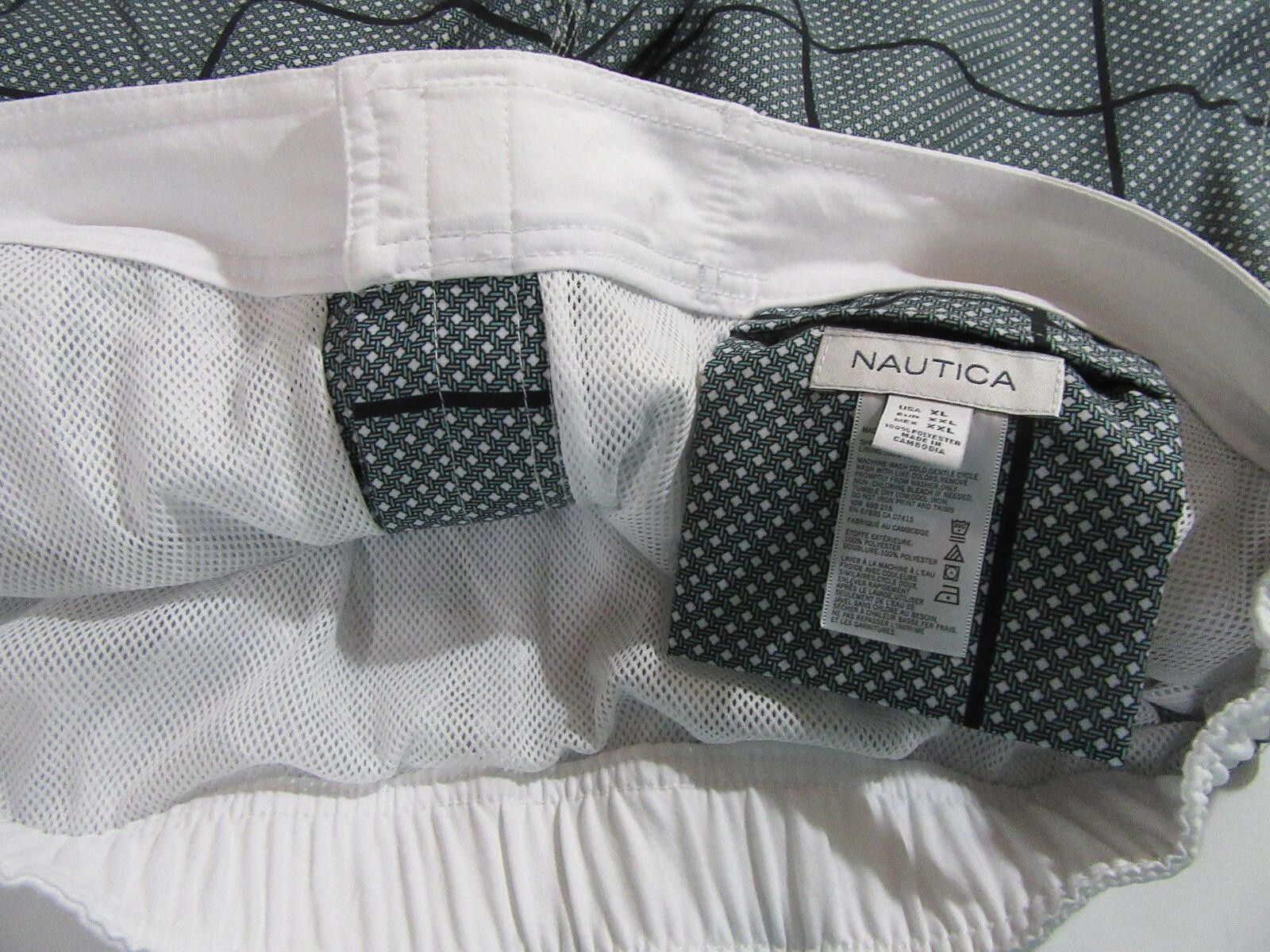 Nautica Nautica Men's Swim Trunks Board Shorts Green L Size US 34 / EU 50 - 7 Thumbnail