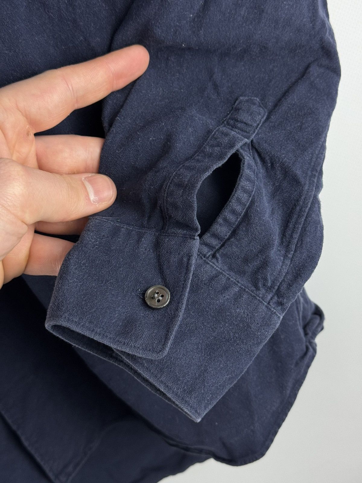 Comme des Garcons Comme des Garçons SHIRT Button Up Shirt Navy Blue France 🇫🇷 Size US M / EU 48-50 / 2 - 6 Thumbnail