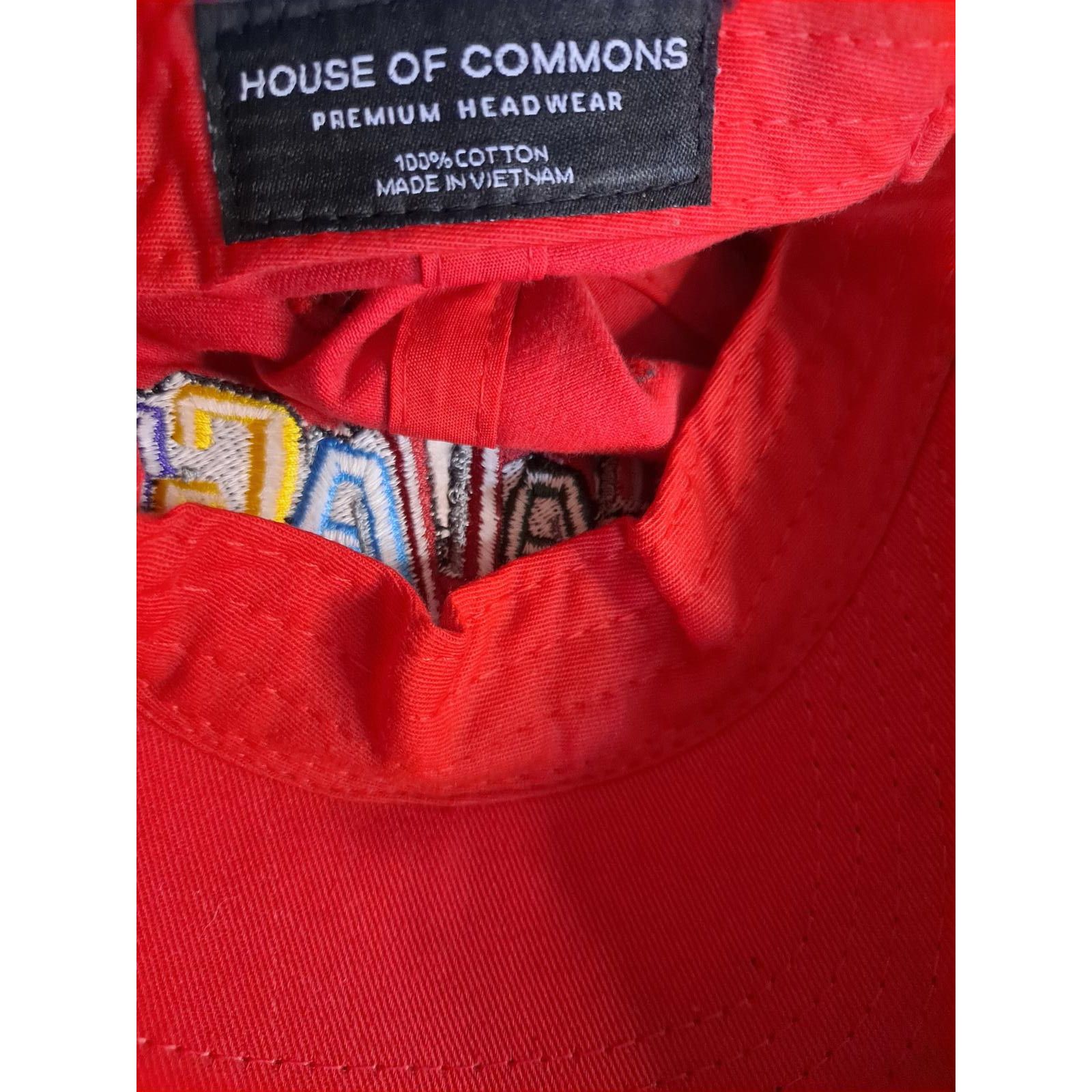 Other House of Commons Savage Red Adjustable Hat Size ONE SIZE - 4 Thumbnail