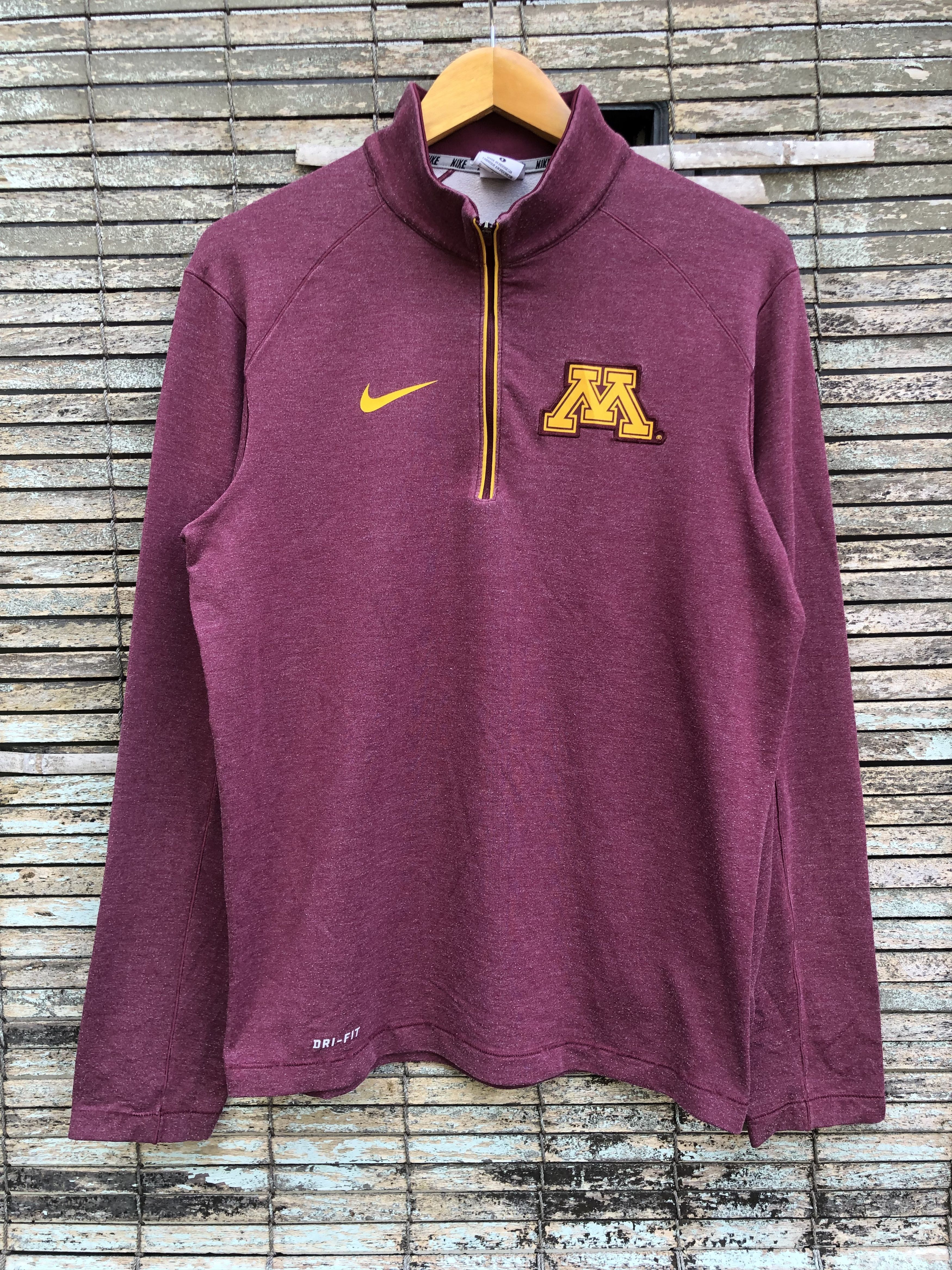 Nike Nike Minnesota Golden Gophers Q-Zip Pullover Sweatshirt Size US S / EU 44-46 / 1 - 1 Thumbnail