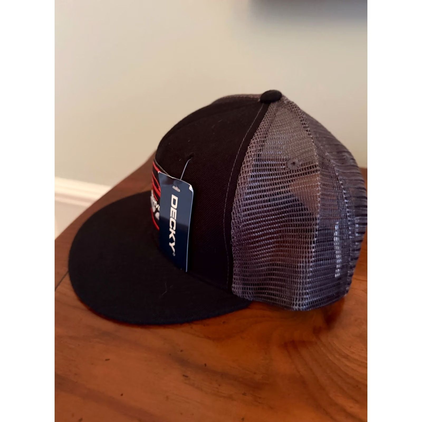 Silhouette Decky 2023 vette Z06 C8 Vette Red black Silhouette Trucker Cap Snapback Hat Patch Adjustbale Black Unisex Adults Mens Hats Size ONE SIZE - 2 Thumbnail