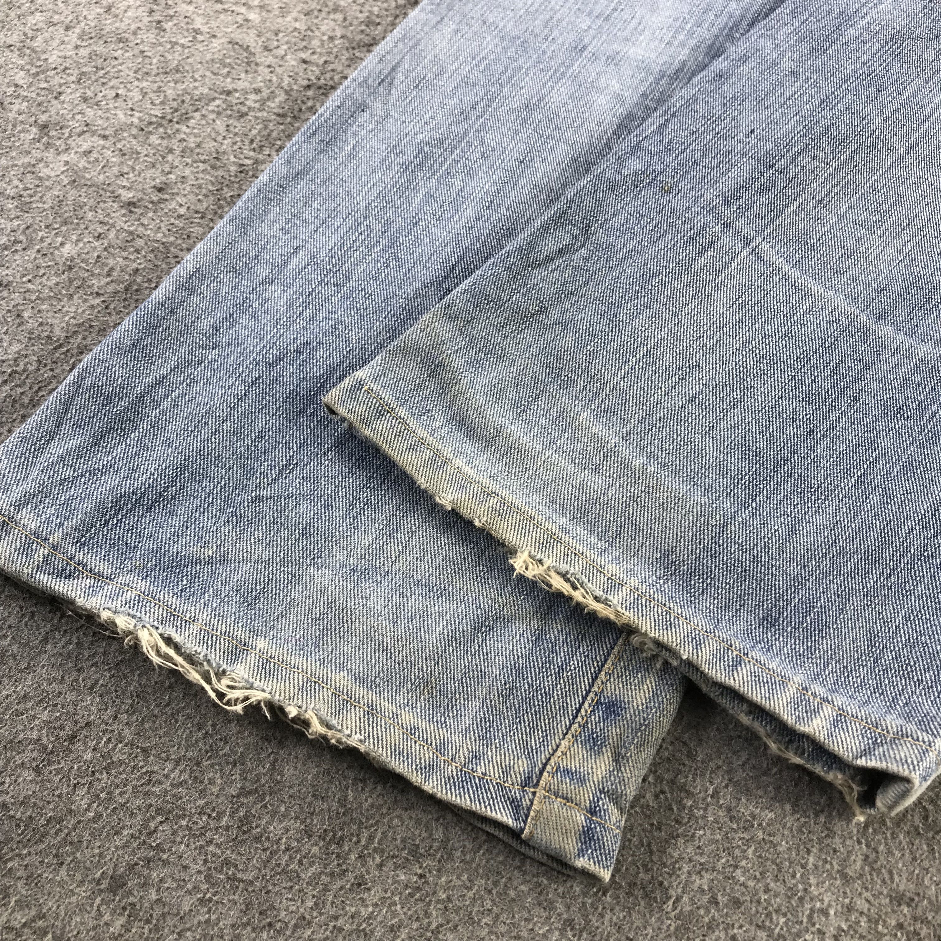 Edwin Vintage Edwin Jeans Distress Faded Blue Denim KJ3410 Size US 33 - 6 Thumbnail