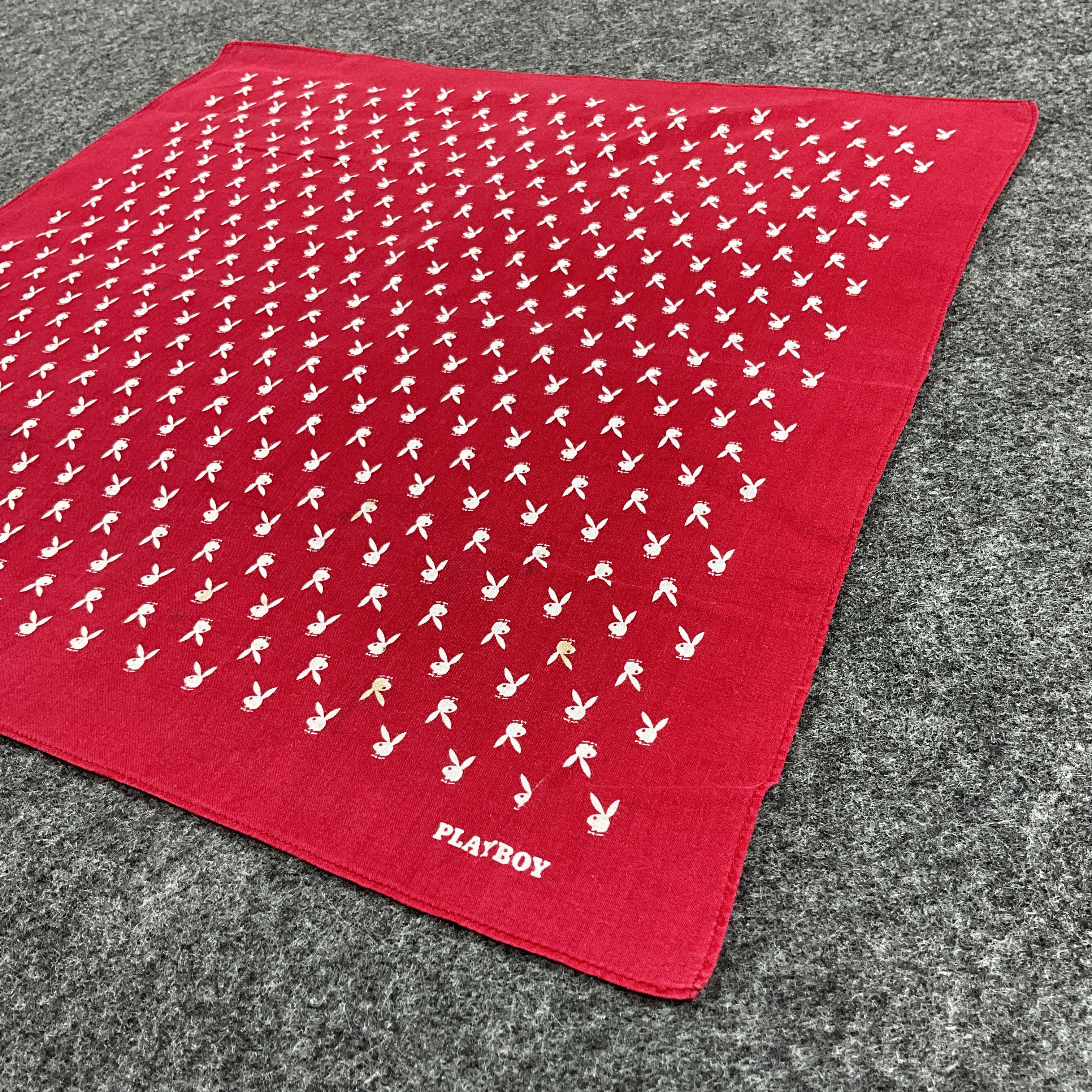 Playboy × Vintage Playboy Handkerchief / Bandana / Neckerchief B028 Size ONE SIZE - 3 Thumbnail