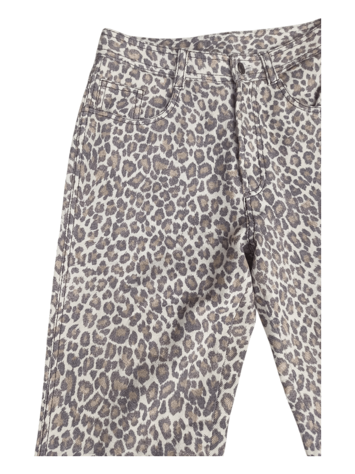 Japanese Brand GK Leopard Design Lace Up Flare Pants Size 24" / US 00 / IT 34 - 3 Thumbnail