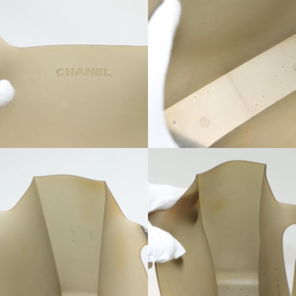 Chanel Chanel Tote Bag Rubber Khaki CC Size ONE SIZE - 6 Thumbnail