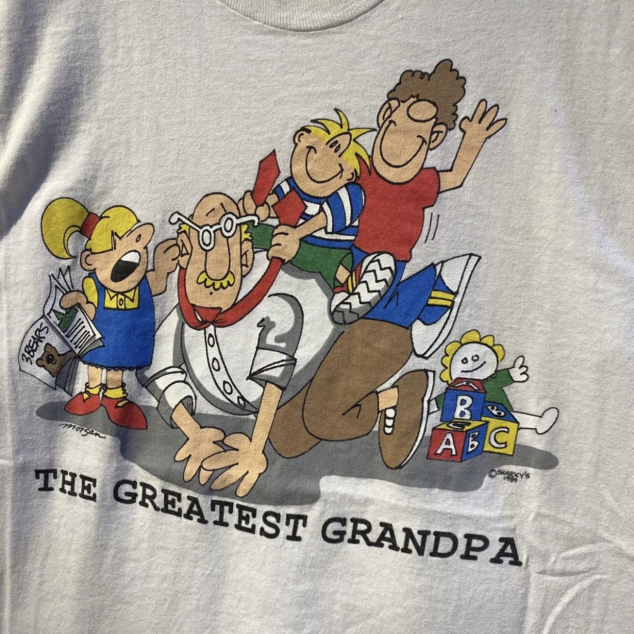 Vintage VINTAGE 1989‼️The Greatest Grandpa By Sharky’s Tee Size US L / EU 52-54 / 3 - 3 Thumbnail