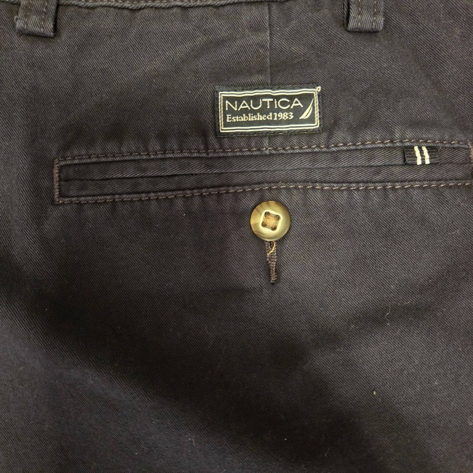 Nautica Nautica Men's Navy Blue Bermuda Shorts - Size 38 Size US 38 / EU 54 - 3 Thumbnail