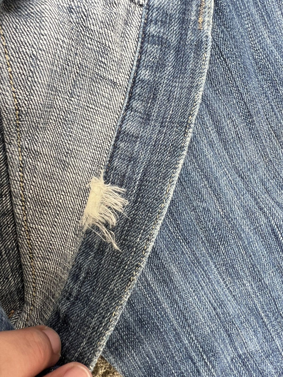If Six Was Nine Vintage Sugar Canes Selvedge Honolulu Hawaii Distress Jean Size US 30 / EU 46 - 24 Thumbnail
