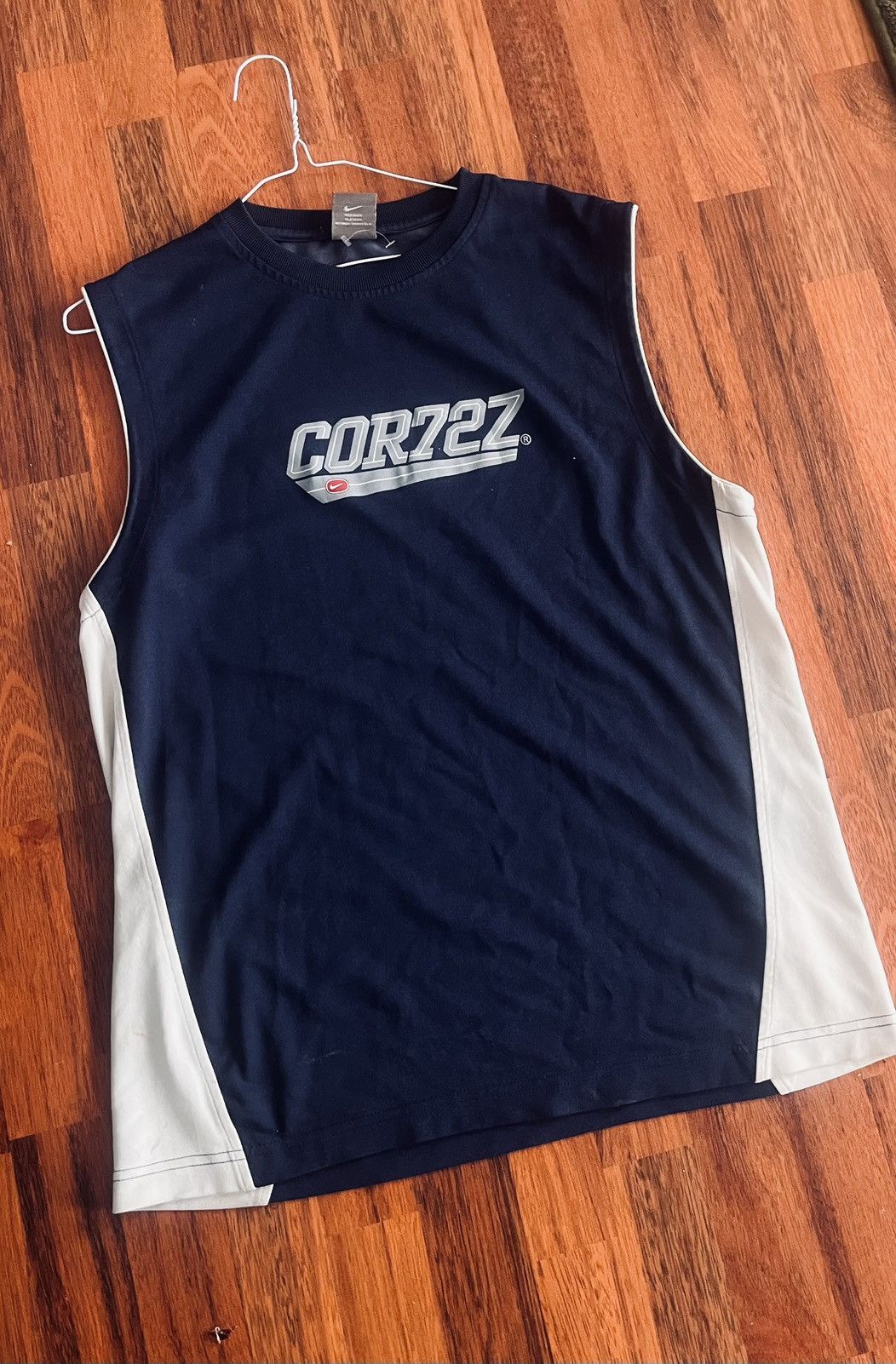 Nike Nike Cortez Navy and White tank top Size US L / EU 52-54 / 3 - 1 Preview
