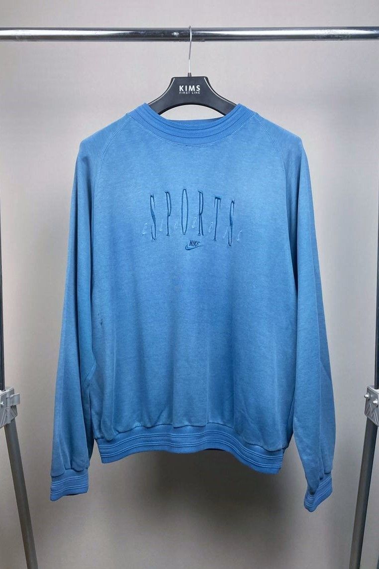 Nike Nike Sports Classic Big Embroidered Logo Crewneck Size US XL / EU 56 / 4 - 1 Thumbnail