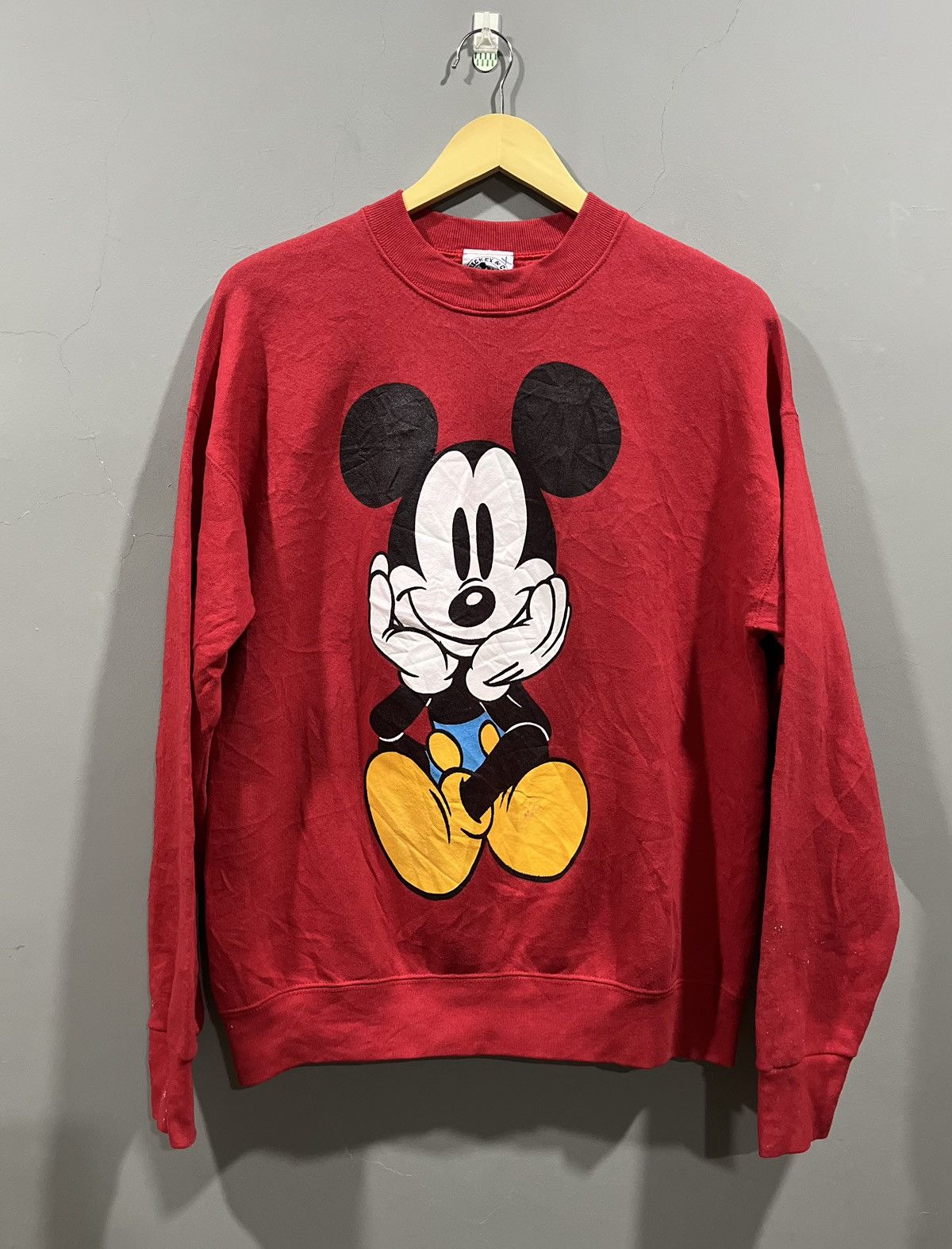 Disney Vintage 90s Disney Mickey Mouse Mirror Print Sweatshirt Size US L / EU 52-54 / 3 - 1 Thumbnail
