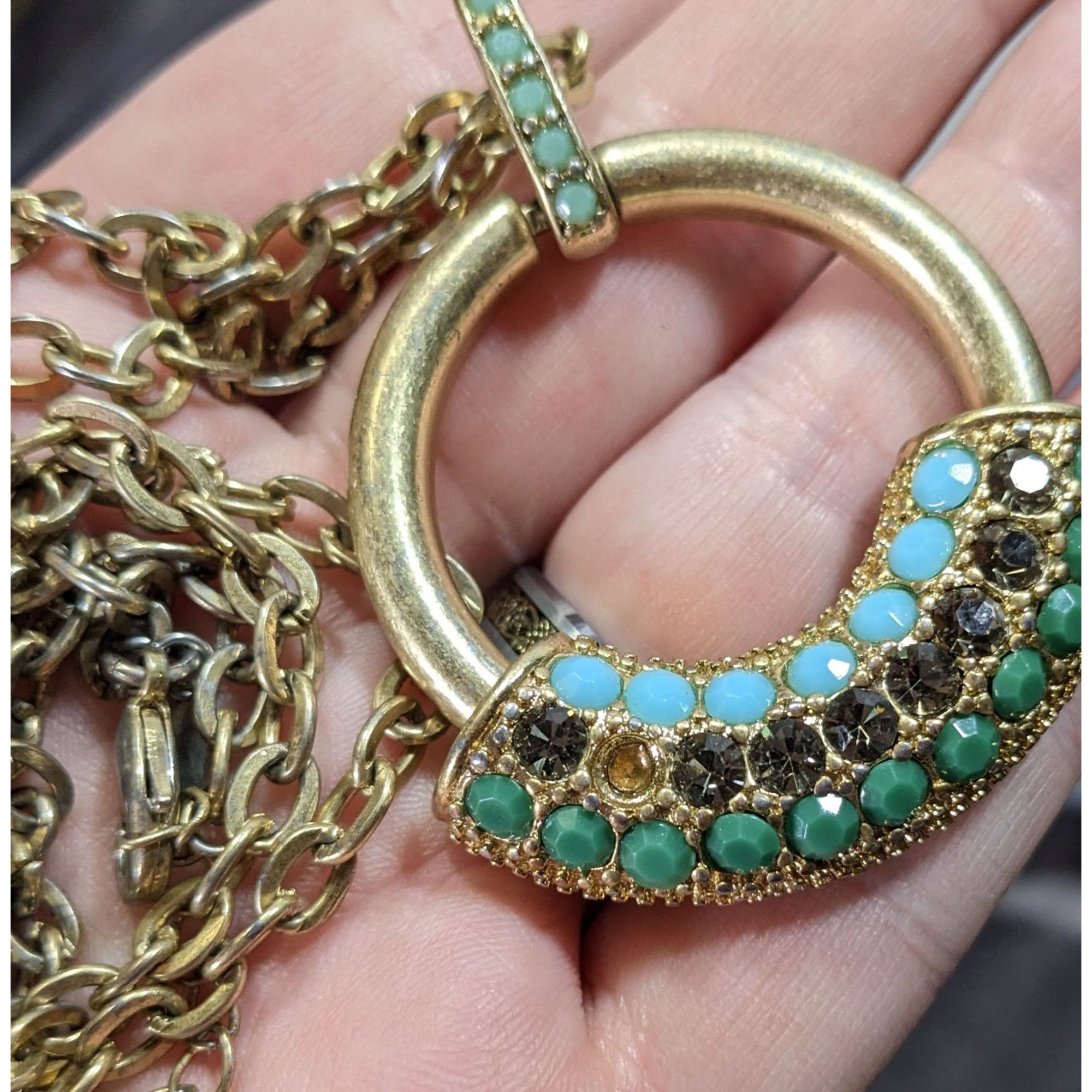 Other Lia Sophia Mirage Rhinestone Embellished Bohemian Pendant Ne Size ONE SIZE - 8 Thumbnail