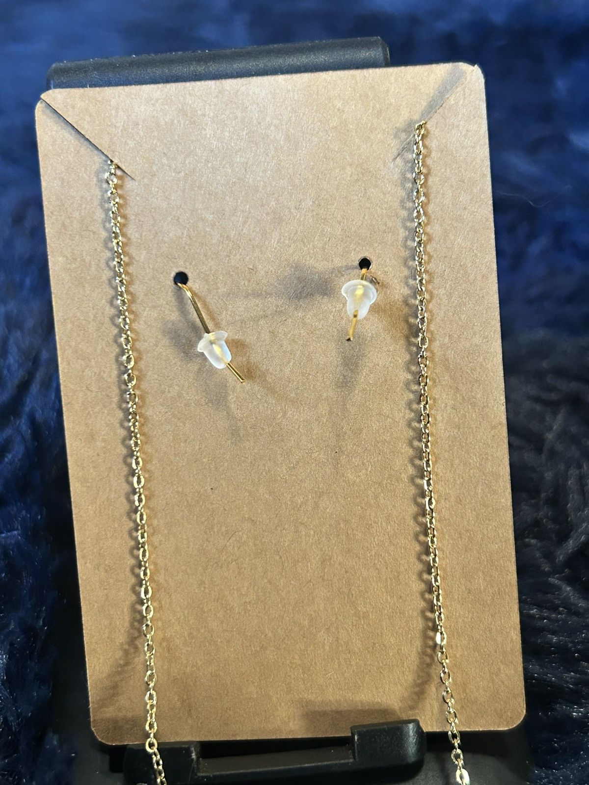 Handmade Handcrafted ombré crackle glass pearl crystal necklace set Size ONE SIZE - 3 Thumbnail