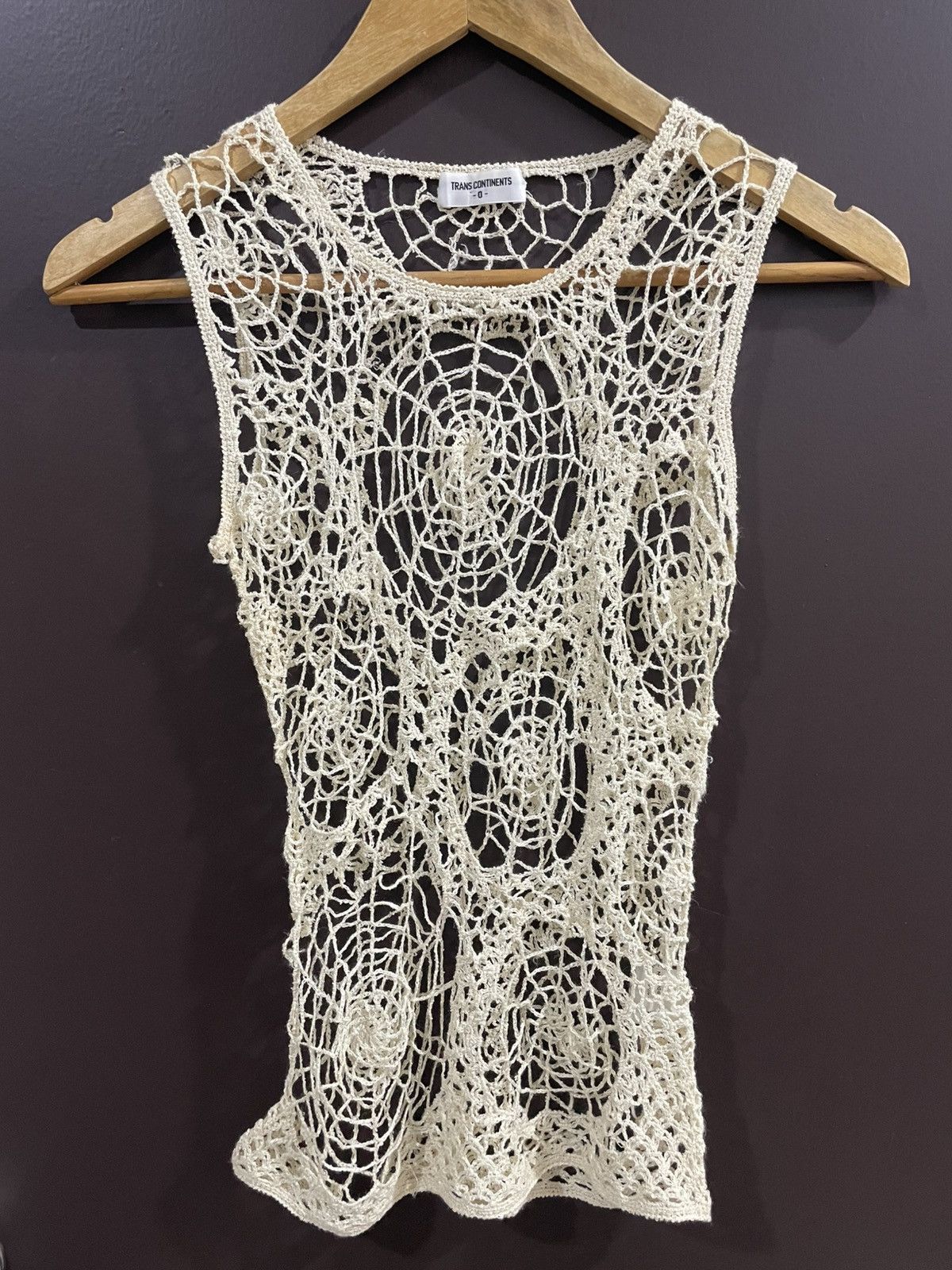 If Six Was Nine 1990 Trans Continents 0 Web Spider Knitted Sleeveless Size US S / EU 44-46 / 1 - 3 Thumbnail
