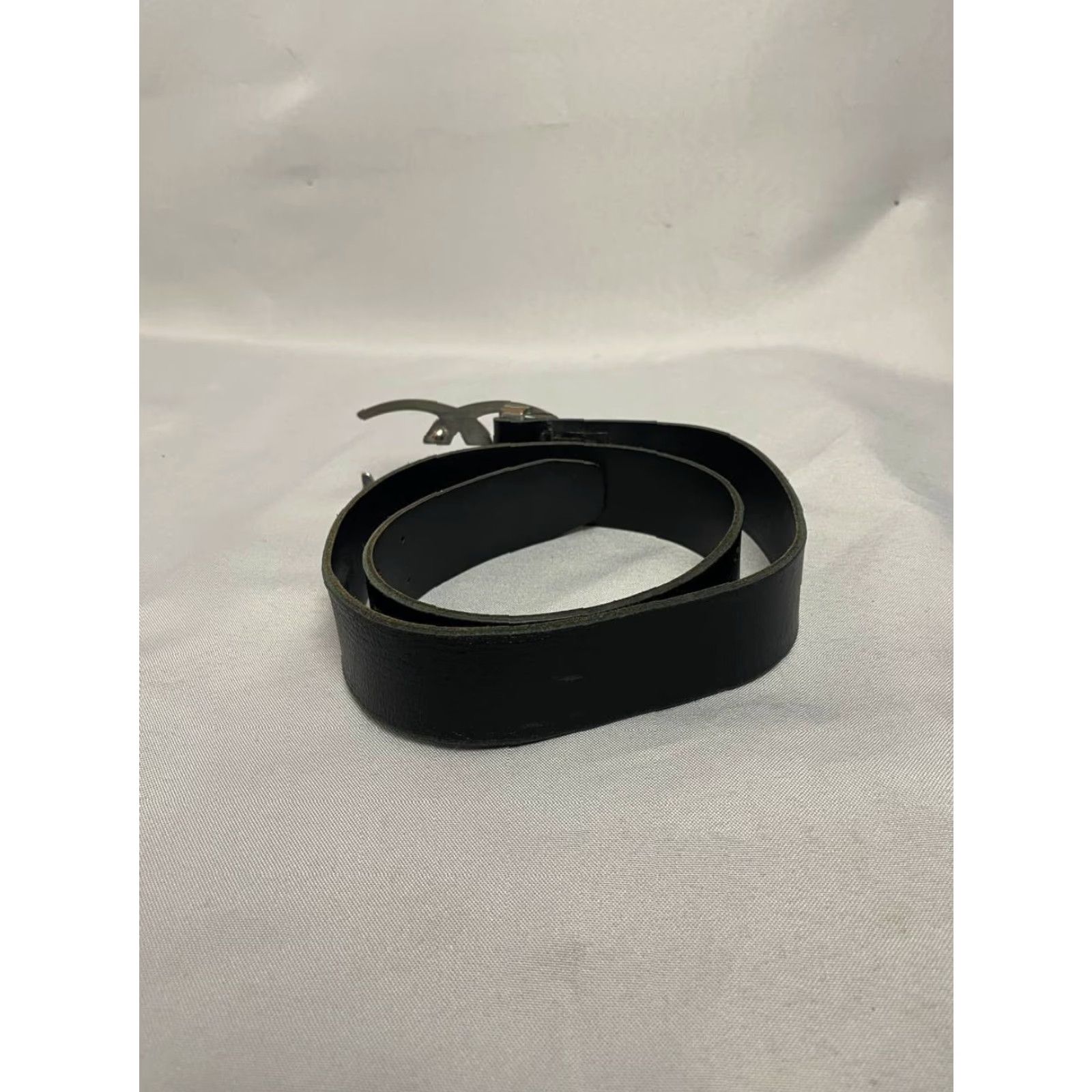 Roberto Cavalli Roberto Cavalli Belt Womens Logo Belt Black Leather Classic Adjustable - One Size, Regular, Buckle, Dress Belt, Italy - Brand Womens Size ONE SIZE - 6 Thumbnail