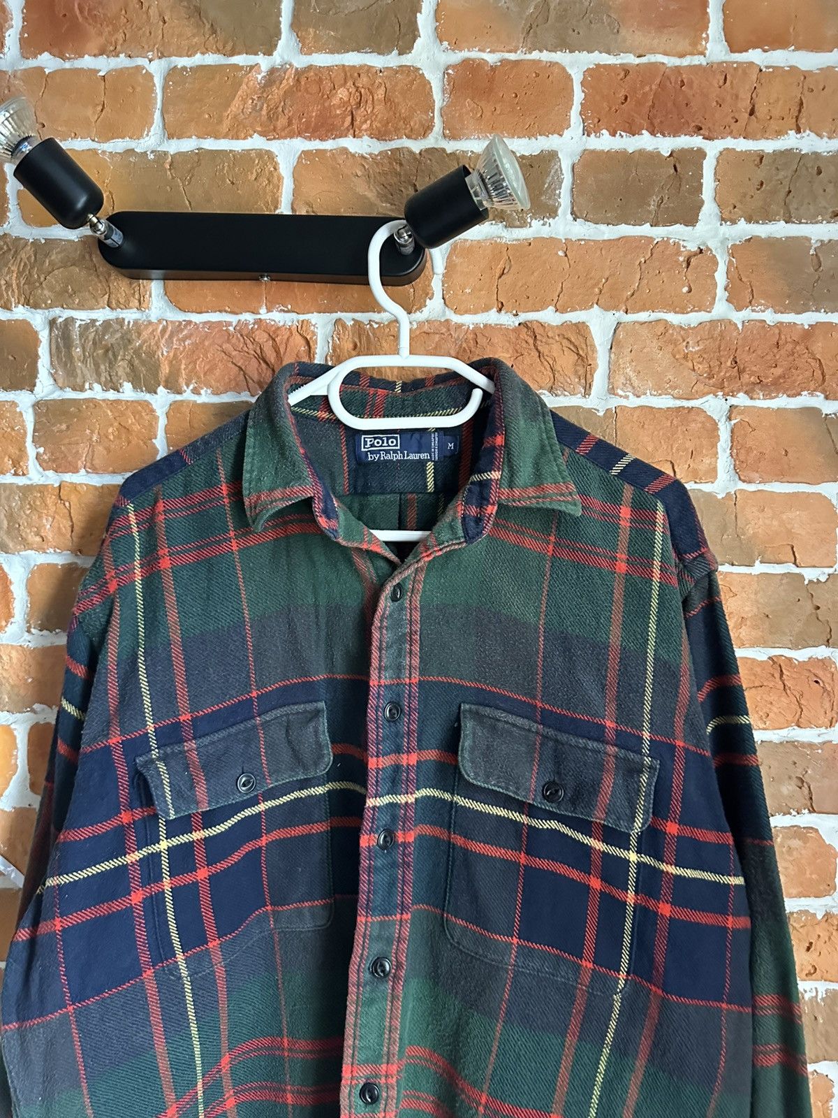 Polo Ralph Lauren Polo Ralph Lauren Shirt Heavy Weight Flannel Vintage Size US M / EU 48-50 / 2 - 2 Thumbnail