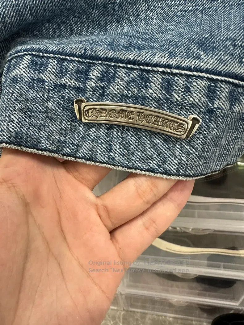 Chrome Hearts CHROME HEARTS Size XL Washed light blue denim jacket Size US XL / EU 56 / 4 - 8 Thumbnail