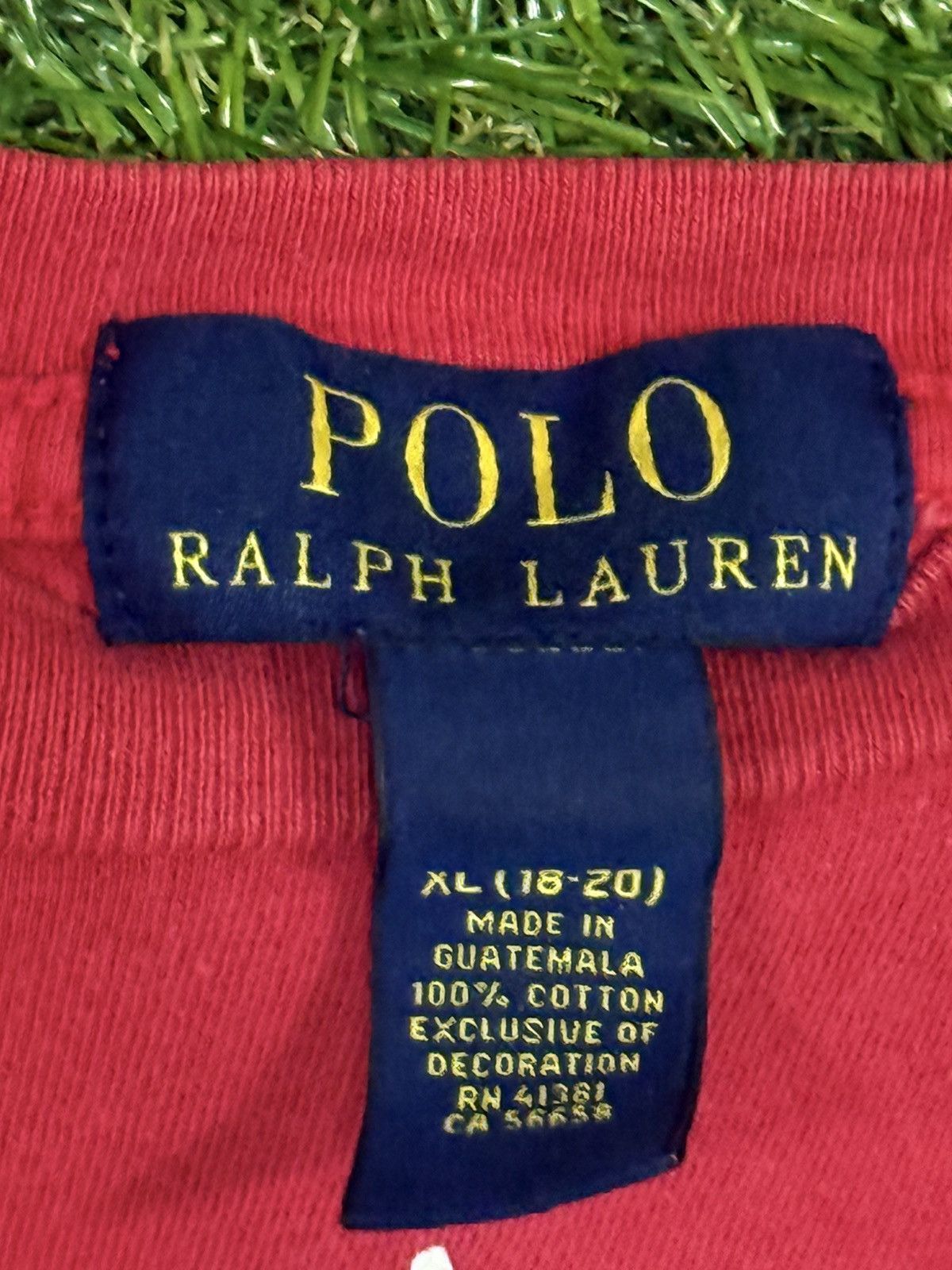 Polo Ralph Lauren Polo Ralph Lauren Red Sport Logo PRL Tee * Youth XL * Size US XS / EU 42 / 0 - 3 Thumbnail