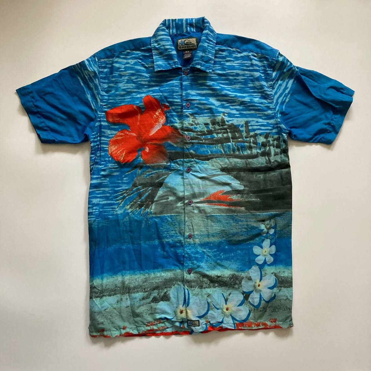 Quiksilver Vintage Quiksilver Surfboards Aloha Beach Hawaiian Shirt Size US M / EU 48-50 / 2 - 1 Thumbnail