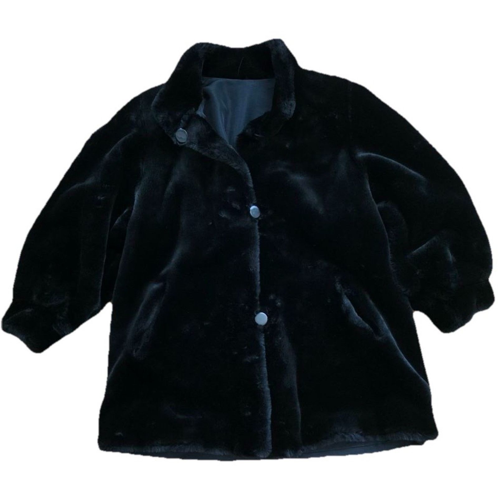Marvin Richards faux fur reversible coat USA pet M A001065