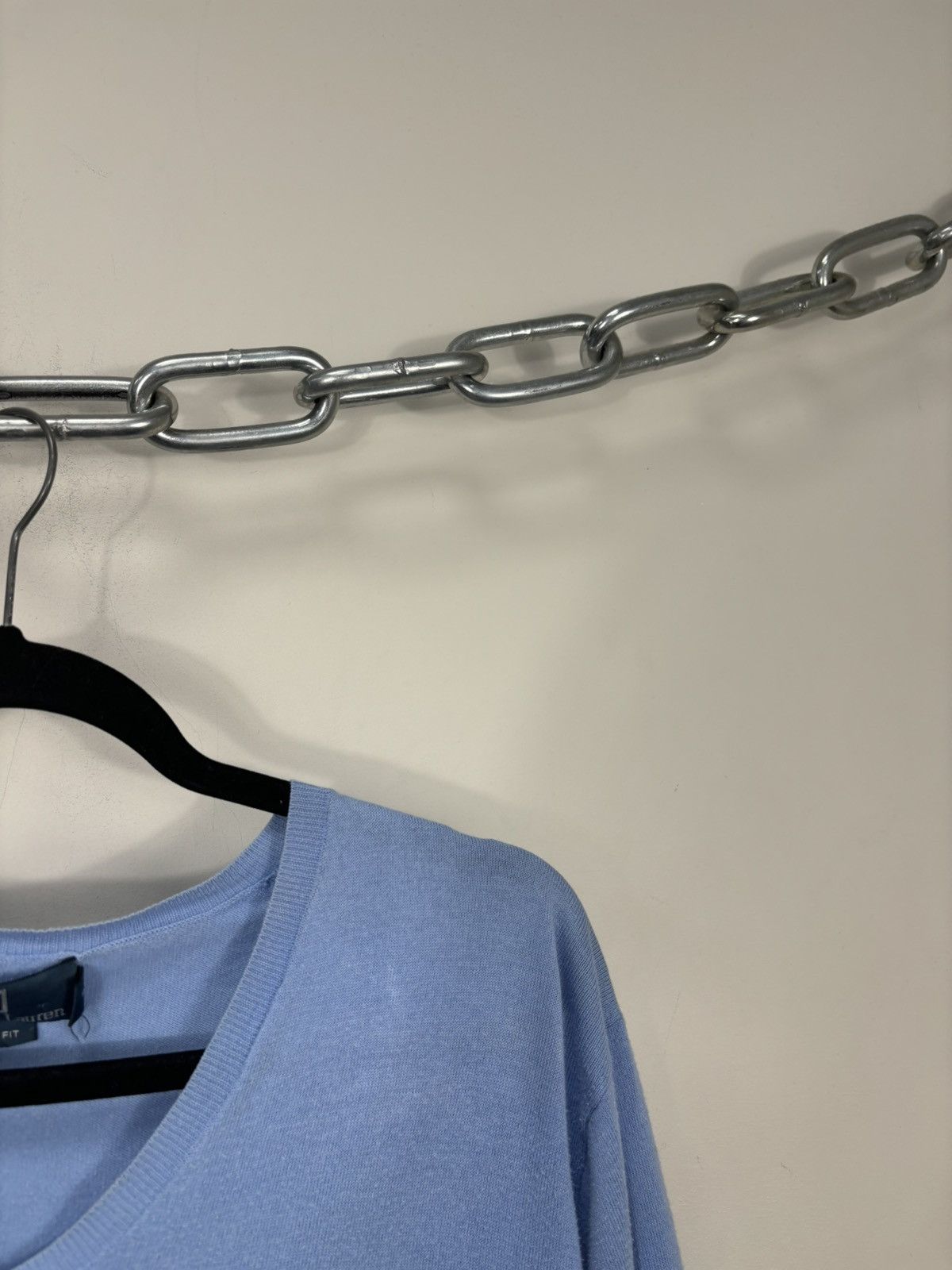 Polo Ralph Lauren Vintage Polo Ralph Lauren Men’s Light Blue V-Neck Sweater Size US M / EU 48-50 / 2 - 5 Thumbnail