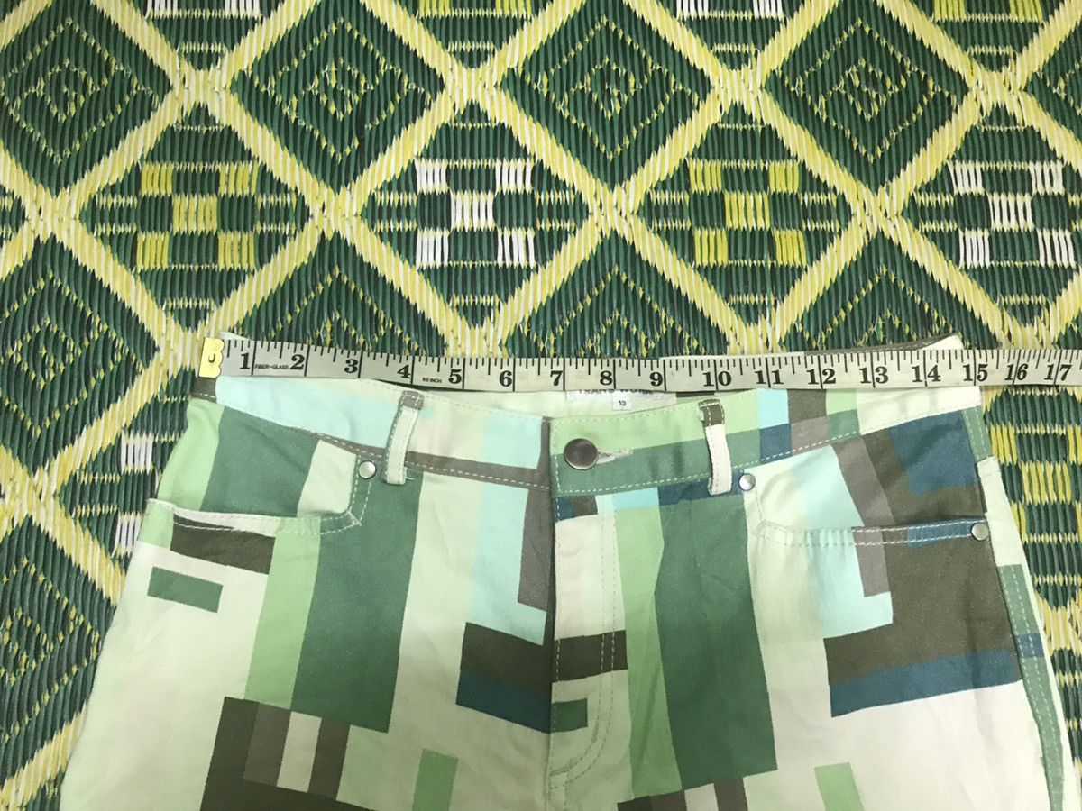 Designer × Japanese Brand × Vintage FAMOUS GREEN ABSTRACT FLARED BY TRANS WORK Size 30" / US 8 / IT 44 - 10 Thumbnail