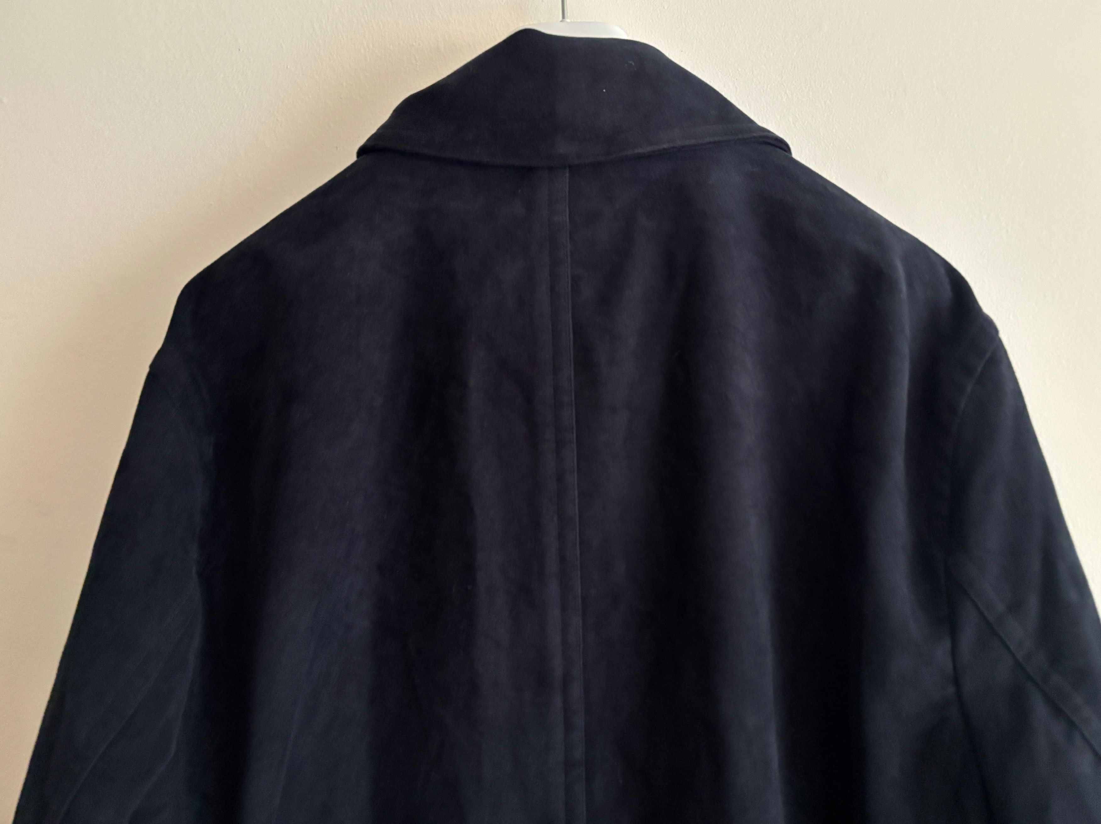 Todd Snyder USD$998 Double Breasted Moleskin Overcoat- Midnight Navy Size US XXL / EU 58 / 5 - 12 Thumbnail
