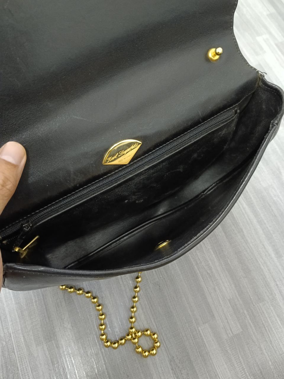 Karl Lagerfeld × Leather KARL LAGERFELD LEATHER CHAIN 2WAYS Size ONE SIZE - 4 Thumbnail