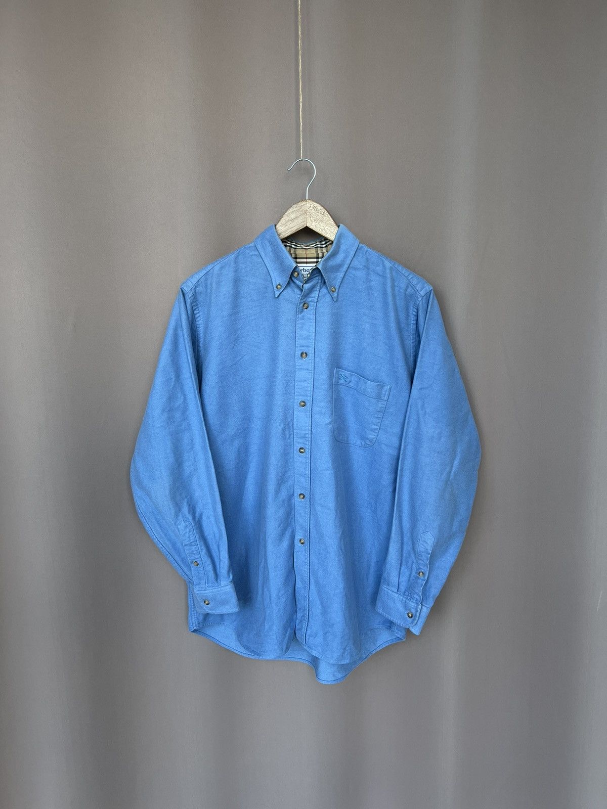 Classic Burberry online London Blue Button Down