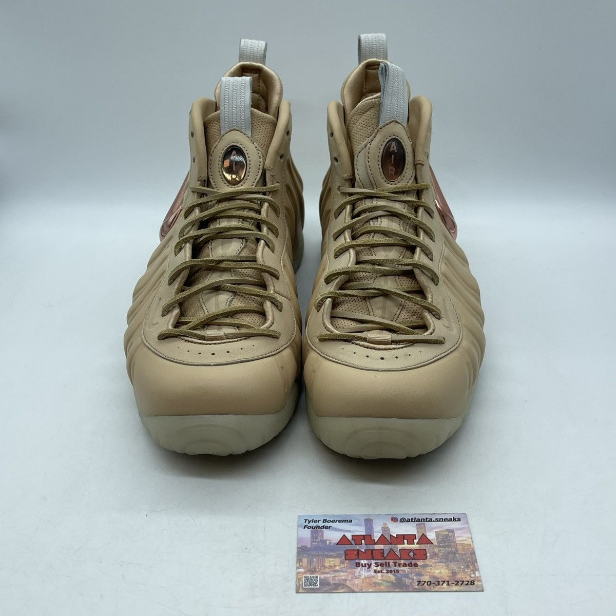 Nike Air foamposite pro vachetta tan Size US 12 / EU 45 - 2 Thumbnail