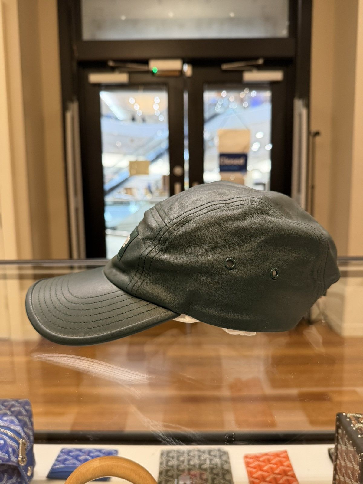 Supreme Supreme Leather Camp Cap - Green Size ONE SIZE - 4 Thumbnail
