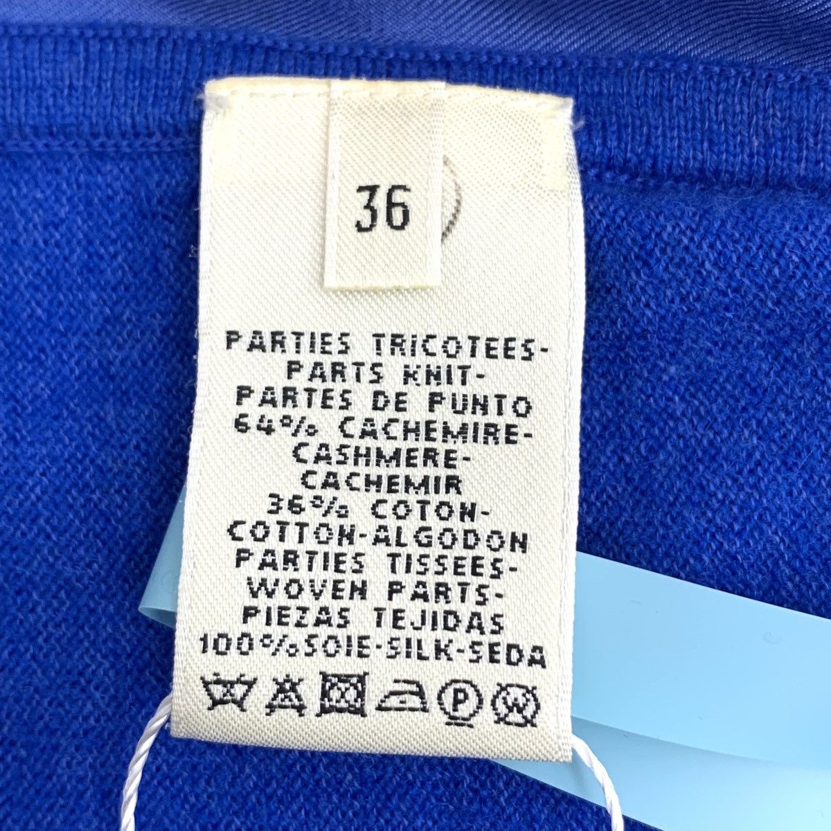 Hermes Hermes Panel Cashmere Long Sleeve Knit Cardigan K26WX Size S / US 4 / IT 40 - 6 Thumbnail
