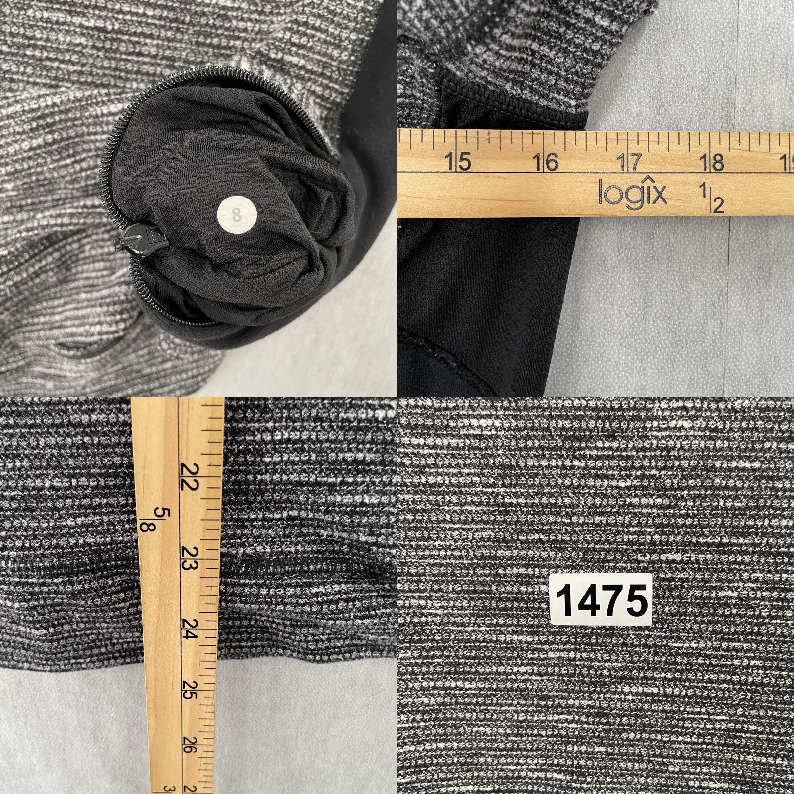 Lululemon Lululemon Striped Pullover Sweatshirt Womens 8 Gray Athletic Long Sleeve Gym Size M / US 6-8 / IT 42-44 - 8 Thumbnail