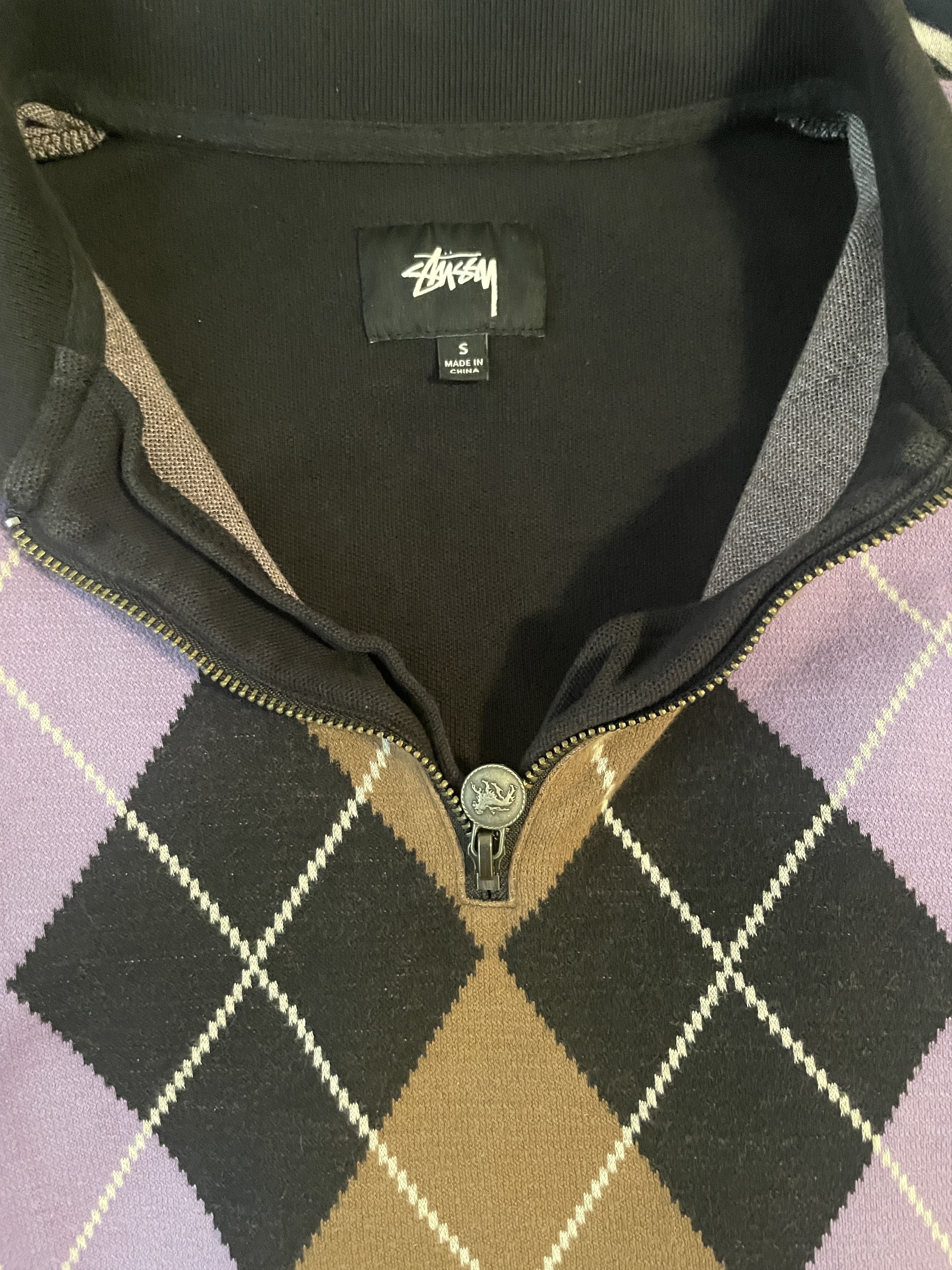 Stussy Stussy Argyle Zip Up Size US S / EU 44-46 / 1 - 3 Thumbnail