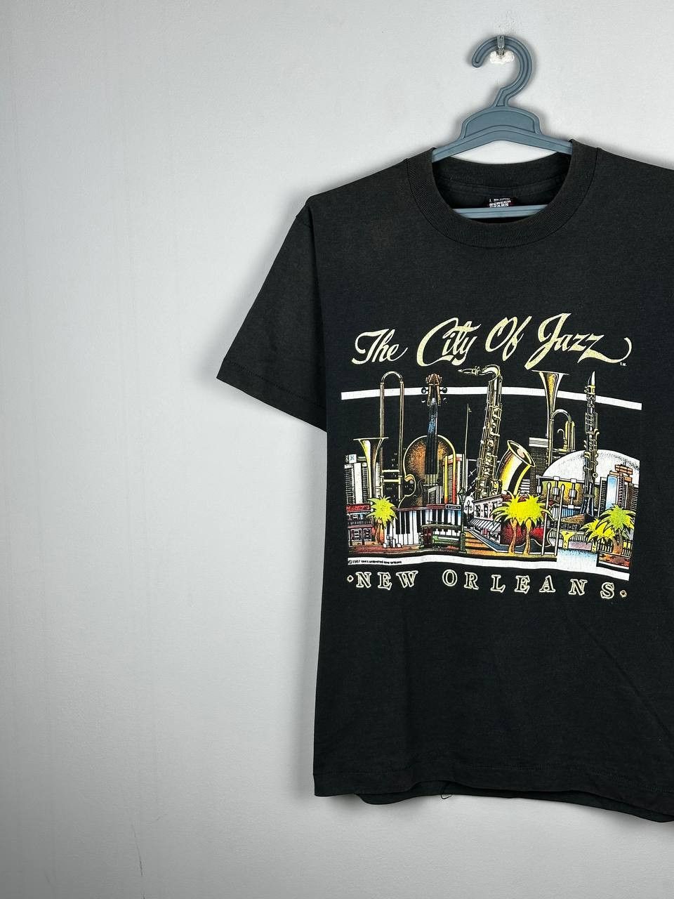 Band Tees Vintage 80s 1987 New Orlean The City of Jazz Tee Size US M / EU 48-50 / 2 - 2 Thumbnail